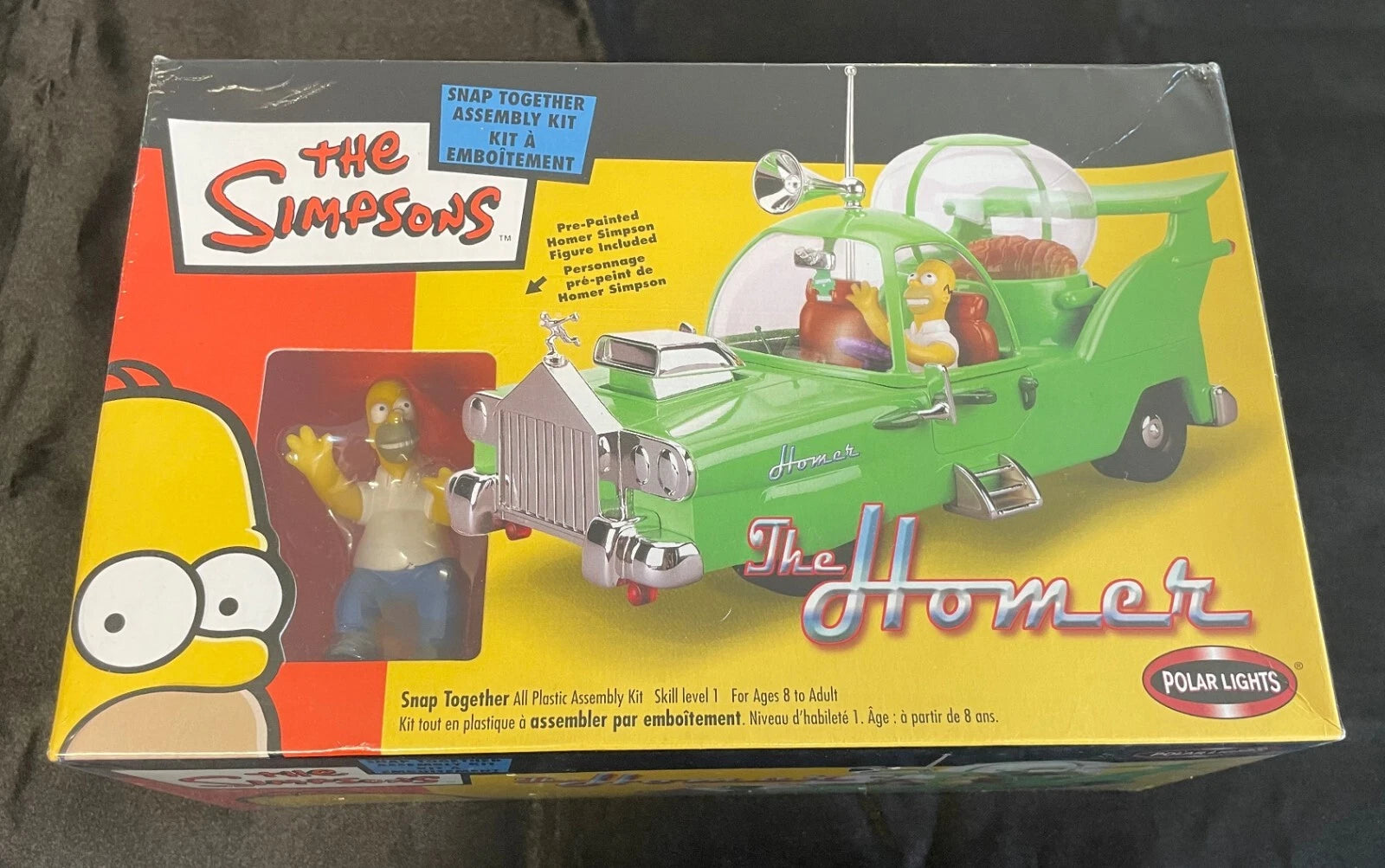 The Simpsons – The Homer Car Model Assembly Kit – Sealed 2003 – Polar Lights